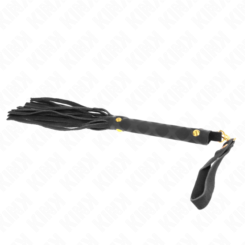 KINK Schwarze Wildleder Mini-Peitsche 30 cm – Bondage & BDSM | Secret Pulse hochwertiges Zubehör
