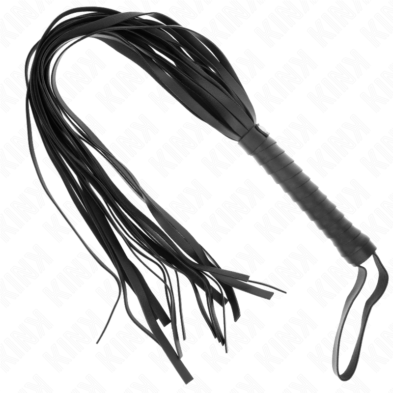 KINK Negro Peitsche 70 cm – Kurzer Griff & langer Schwanz | Secret Pulse für sinnliche und diskrete Momente