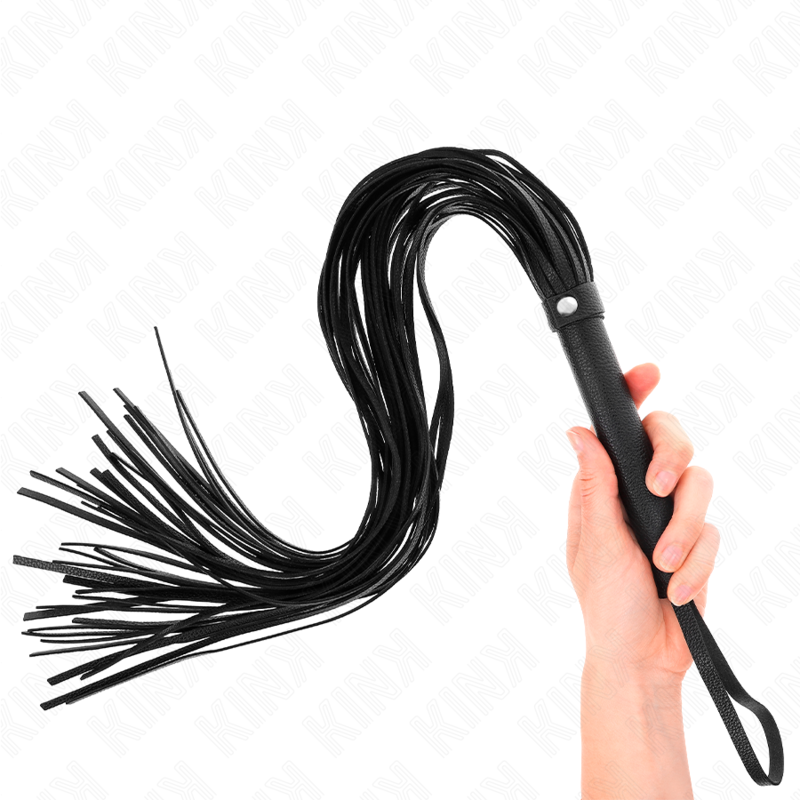 KINK Schwarze Weich-PVC-Peitsche 70 cm – Bondage & BDSM | Secret Pulse bei Secret Pulse im Erotikshop