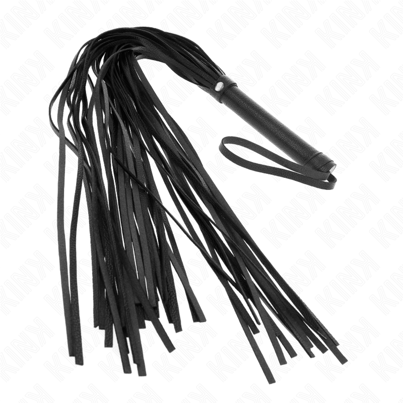 KINK Schwarze Weich-PVC-Peitsche 70 cm – Bondage & BDSM | Secret Pulse hochwertiges Zubehör