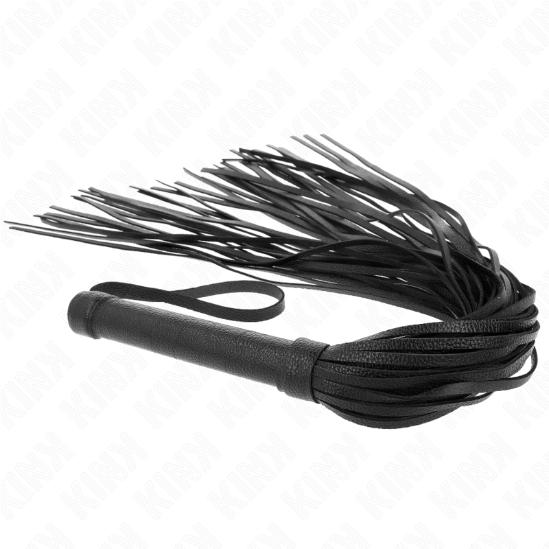 KINK Schwarze Weich-PVC-Peitsche 70 cm – Bondage & BDSM | Secret Pulse Produktansicht und Details