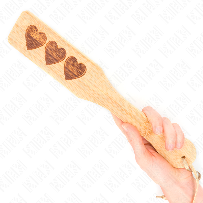 KINK - BAMBUSPALETTE HERZDESIGN 32 X 5,5 CM BDSM-Zubehör diskret online kaufen