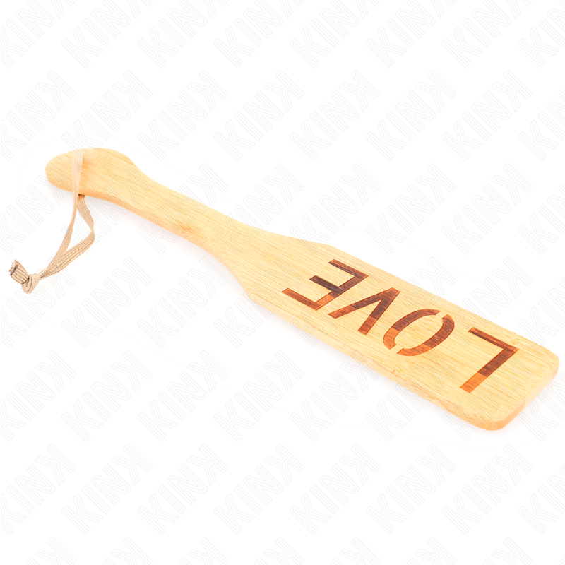 KINK - BAMBUSPALETTE WORT LIEBE 32 X 5,5 CM Produktansicht und Details