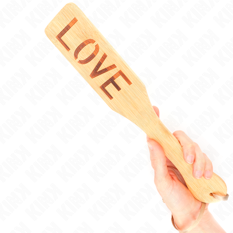 KINK - BAMBUSPALETTE WORT LIEBE 32 X 5,5 CM für sinnliche und diskrete Momente