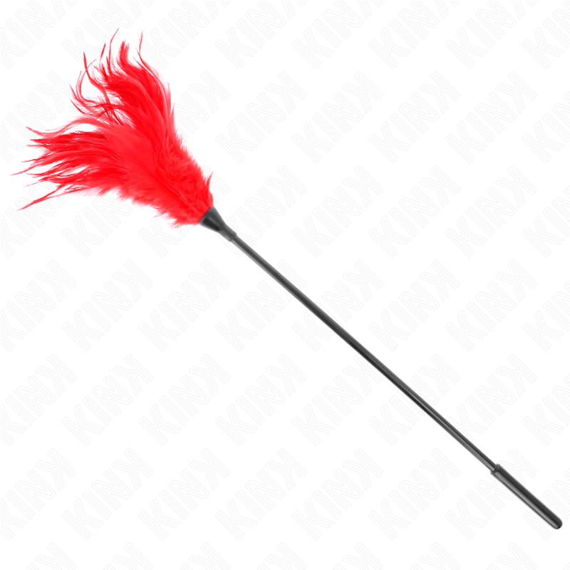 KINK Mehrere rote Kitzelfedern 45 cm – Sinnliches Spiel | Secret Pulse Produktansicht und Details