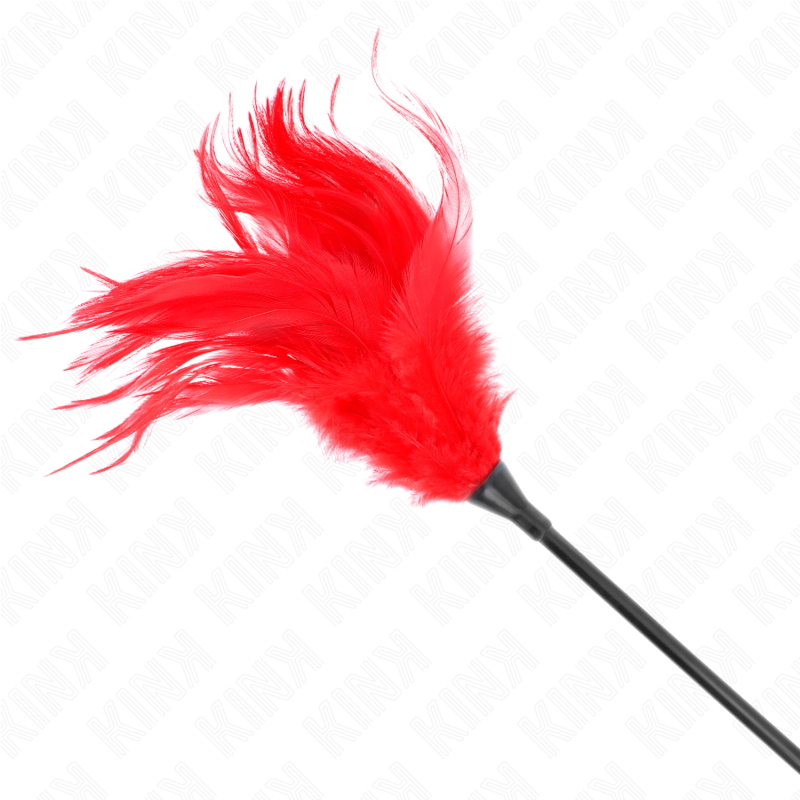 KINK Mehrere rote Kitzelfedern 45 cm – Sinnliches Spiel | Secret Pulse bei Secret Pulse im Erotikshop