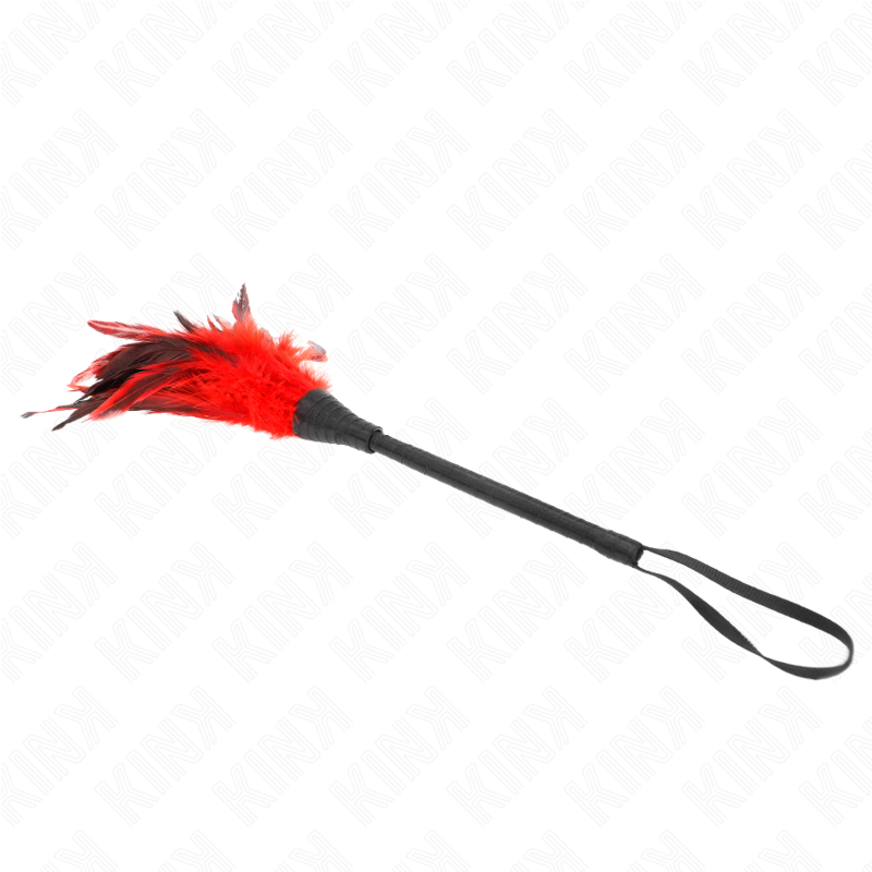 KINK Red Maids Hornform Tickle Hühnerfedern 36 cm – Prickelnde Spiele | Secret Pulse bei Secret Pulse im Erotikshop