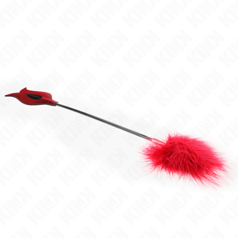 KINK - TICKLE FEATHERS MIT ROSENFÖRMIGEM PADDEL 8 CM hochwertiges Zubehör