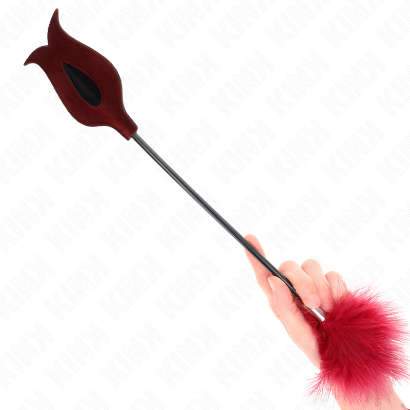 KINK - TICKLE FEATHERS MIT ROSENFÖRMIGEM PADDEL 8 CM Produktansicht und Details