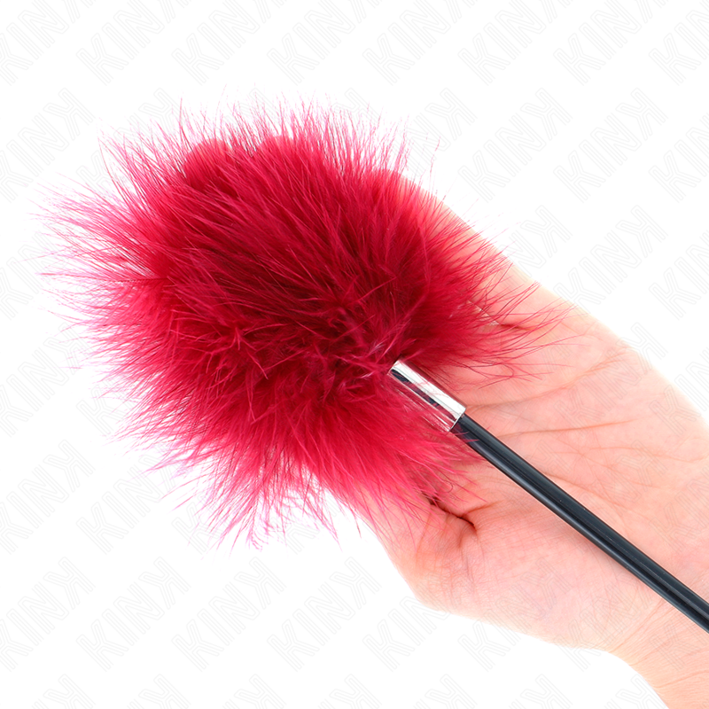 KINK - TICKLE FEATHERS MIT ROSENFÖRMIGEM PADDEL 8 CM Produktansicht und Details