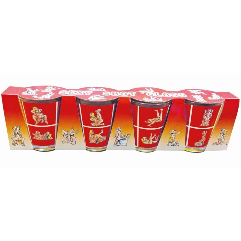DIABLO PICANTE – 4 Kamasutra-Glasshots | Lustiges Party-Set Set Produktansicht