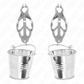KINK - JAPANISCHE KLEEBLATT-NIPPELKLAMMERN MIT EIMER SILBER Nippelklemme diskret online kaufen