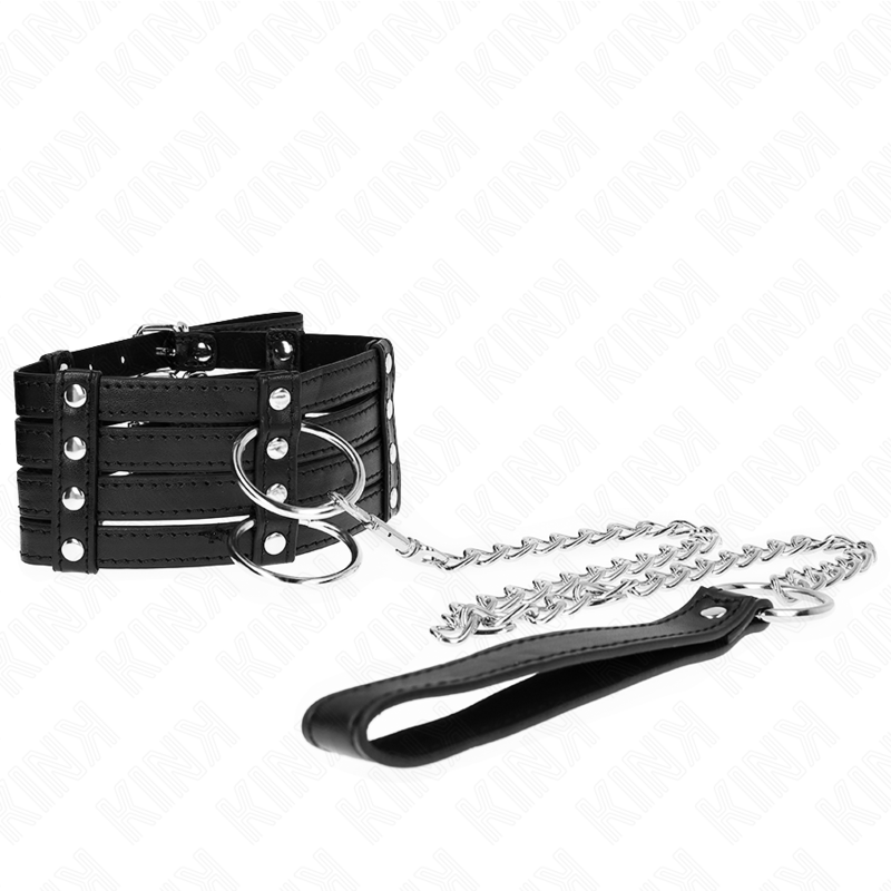 KINK Halskette Sub Style mit Gürtel – 65 cm, verstellbar 35–51 cm | 7 cm breit BDSM-Zubehör diskret online kaufen