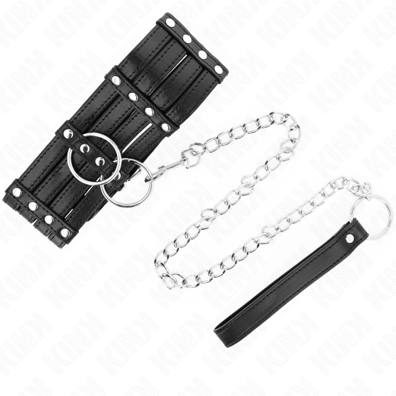 KINK Halskette Sub Style mit Gürtel – 65 cm, verstellbar 35–51 cm | 7 cm breit für sinnliche und diskrete Momente
