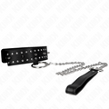 KINK Halskette 65 cm mit Leine & silbernen Nieten Modell 1 – Verstellbar 36–43 cm | Secret Pulse BDSM-Zubehör diskret online kaufen