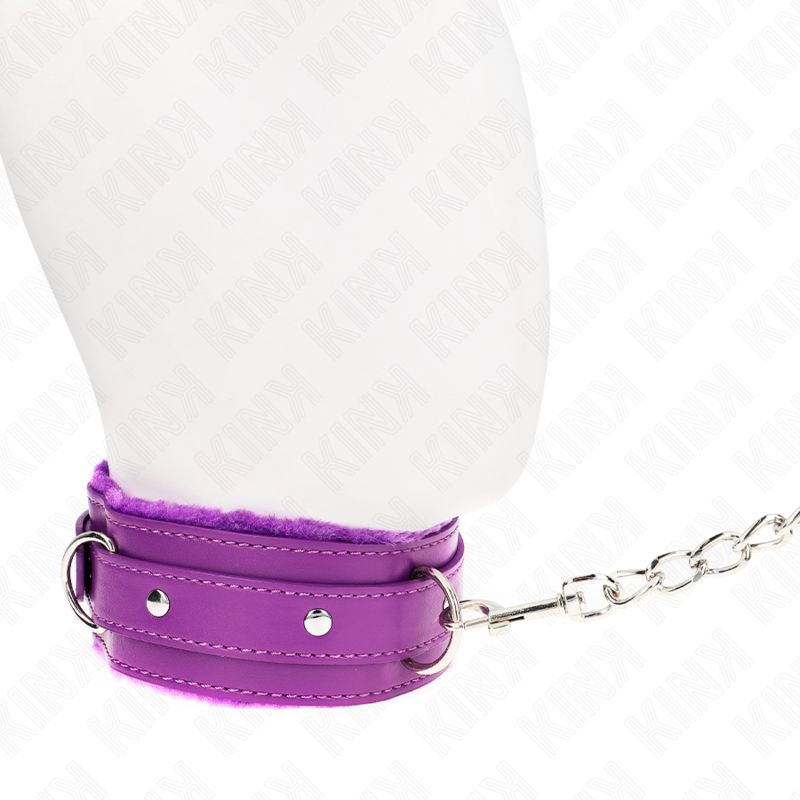 KINK Halsband mit Leine – Lila, verstellbar 36–42 cm | 65 cm Band 5,5 cm bei Secret Pulse im Erotikshop