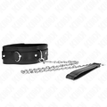 KINK Halsband mit Gürtel & Riemen – 65 cm Schwarz | Breite 4,5 cm BDSM-Zubehör diskret online kaufen