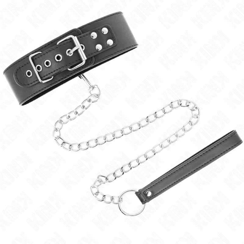 KINK Basismodell Halsband mit Leine 65 cm Modell 0 – Verstellbar & Robust | Secret Pulse BDSM-Zubehör diskret online kaufen