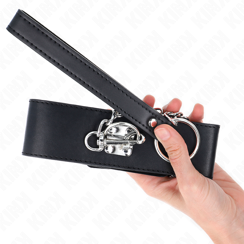 KINK Basismodell Halsband mit Leine 65 cm Modell 0 – Verstellbar & Robust | Secret Pulse Produktansicht und Details