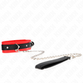 KINK Basismodell Halsband mit Leine 65 cm Modell 3 Rot – Verstellbar & Stylisch | Secret Pulse BDSM-Zubehör diskret online kaufen