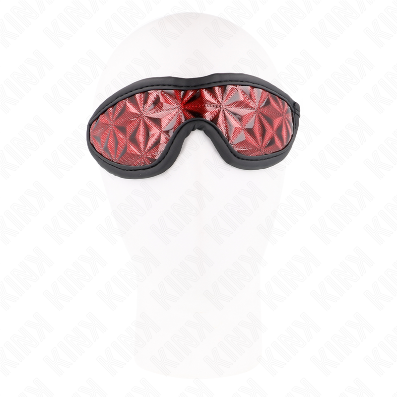 KINK - ROTES STIRNBAND MIT RAUTENMUSTER 20,5 x 6 CM für sinnliche und diskrete Momente