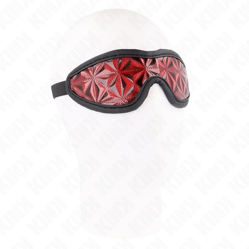 KINK - ROTES STIRNBAND MIT RAUTENMUSTER 20,5 x 6 CM hochwertiges Zubehör