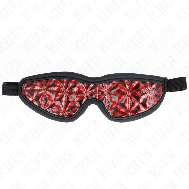 KINK - ROTES STIRNBAND MIT RAUTENMUSTER 20,5 x 6 CM BDSM-Zubehör diskret online kaufen
