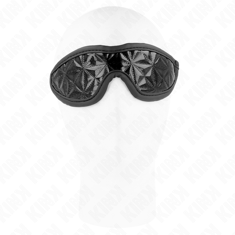 KINK - SCHWARZES STIRNBAND MIT RAUTENMUSTER 20,5 x 6 CM für sinnliche und diskrete Momente