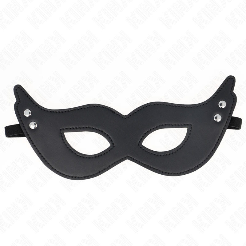 KINK Kunstledermaske mit Nieten – Modell 1, 26 x 8 cm | Stylisches Accessoire BDSM-Zubehör diskret online kaufen
