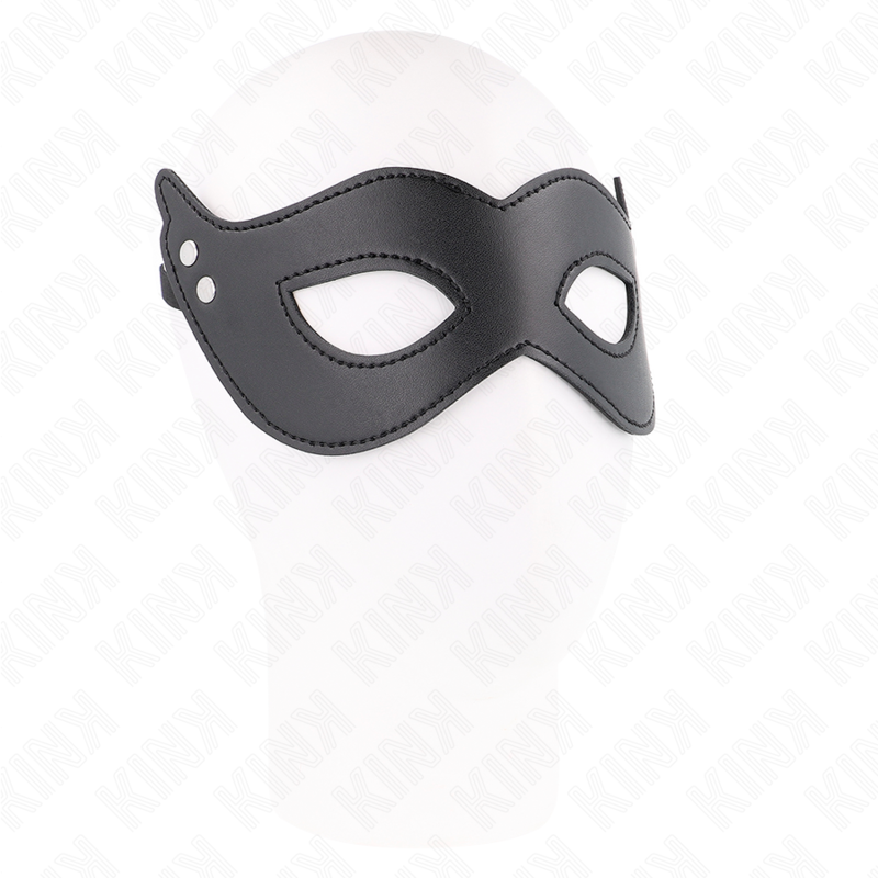 KINK Kunstledermaske mit Nieten – Modell 1, 26 x 8 cm | Stylisches Accessoire für sinnliche und diskrete Momente