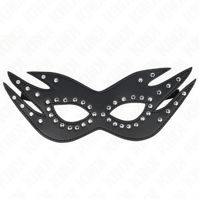 Kunstledermaske mit Nieten Modell 3 – Fetisch, BDSM & Bondage | Secret Pulse Produktansicht und Details