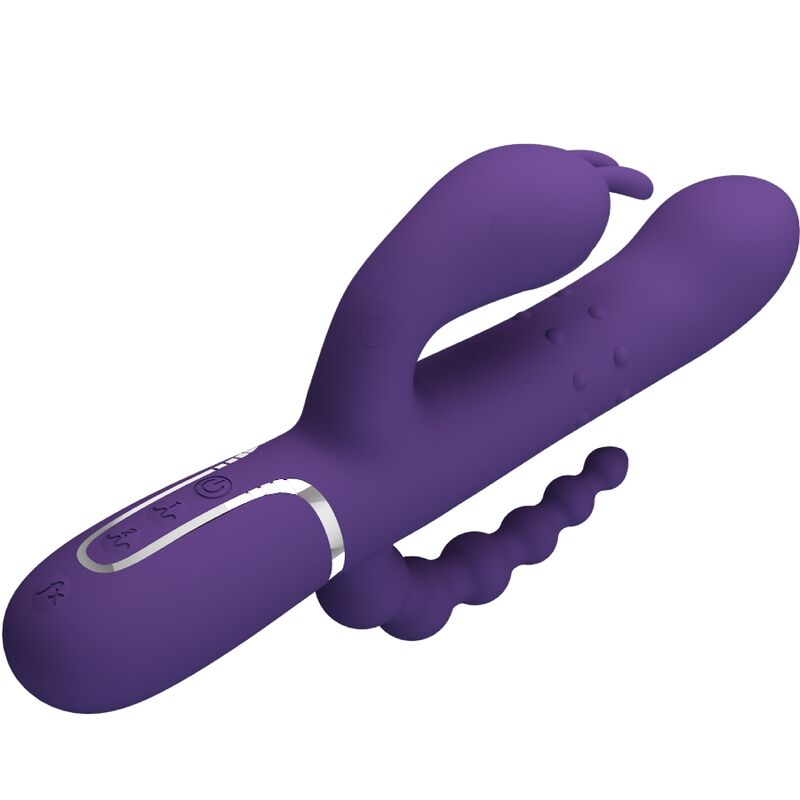 PRETTY LOVE - CAMMY TRIPLE VIBRATOR MULTIFUNKTION 4 IN 1 LILA – Vibrator Bild 7