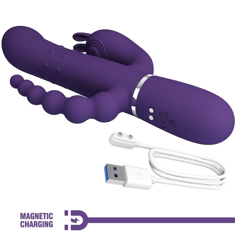 PRETTY LOVE - CAMMY TRIPLE VIBRATOR MULTIFUNKTION 4 IN 1 LILA – Vibrator Bild 15