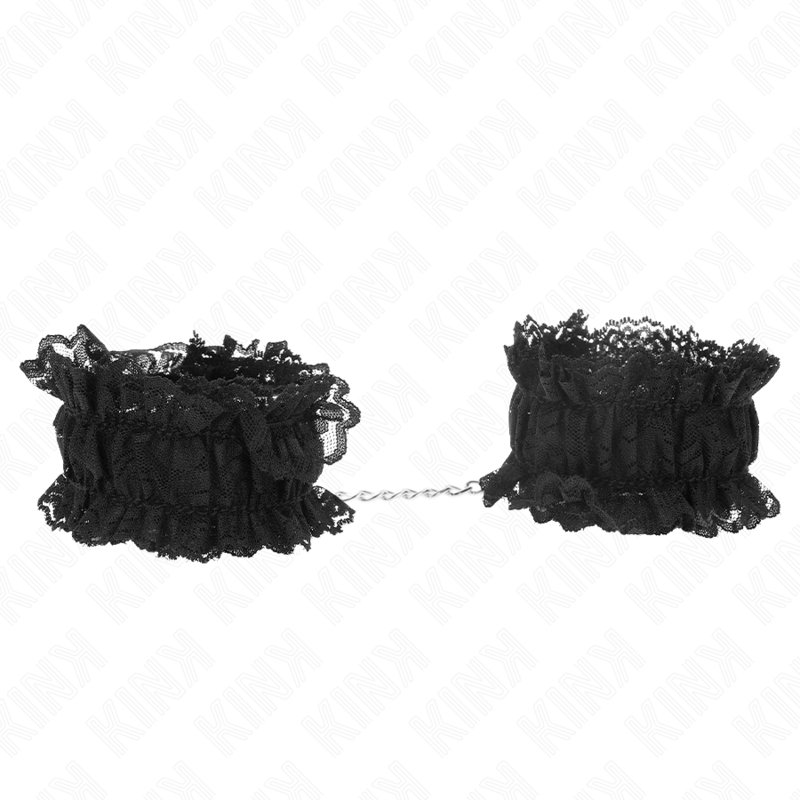 KINK - ELASTISCHE HANDGELENKSFESSELN AUS SPITZE NEGRO Produktansicht und Details