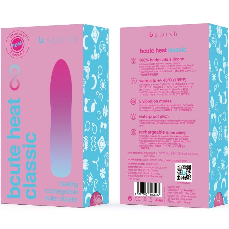 B SWISH BCUTE Infinite Heat Classic Pink | Heizbarer Vibrator – Vibrator Bild 13