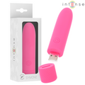 INTENSE - SYMONE USB WIEDERAUFLADBARER VIBRIERENDER BULLET 8 VIBRATIONEN ROSA 10 X 2,2 CM – Vibrator Bild 1