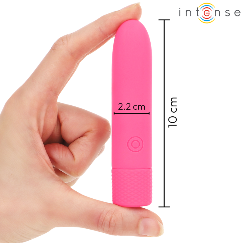 INTENSE - SYMONE USB WIEDERAUFLADBARER VIBRIERENDER BULLET 8 VIBRATIONEN ROSA 10 X 2,2 CM – Vibrator Bild 7