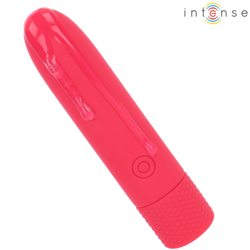 INTENSE - SYMONE USB WIEDERAUFLADBARER VIBRIERENDER BULLET 8 VIBRATIONEN ROT 10 X 2,2 CM – Vibrator Bild 6