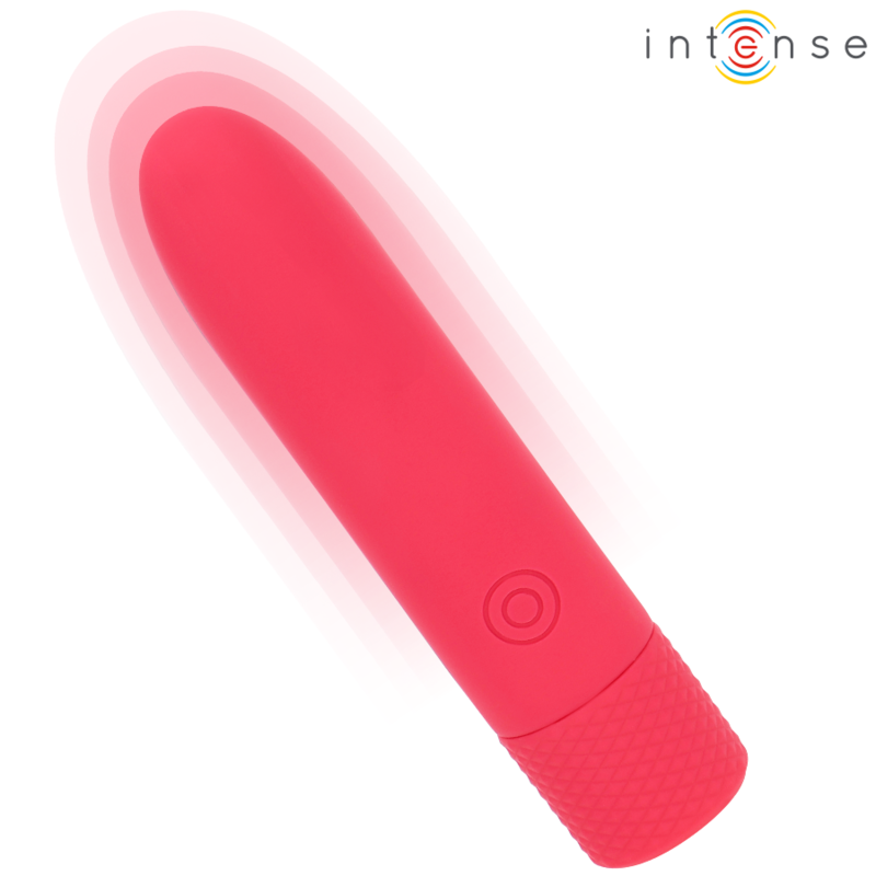 INTENSE - SYMONE USB WIEDERAUFLADBARER VIBRIERENDER BULLET 8 VIBRATIONEN ROT 10 X 2,2 CM – Vibrator Bild 4