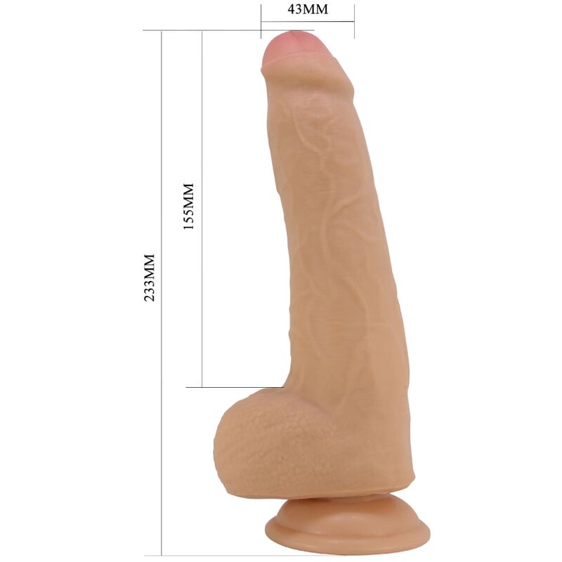 Pretty Love Draco Realistischer Dildo 23 cm – Saugnapf Fleisch hochwertiges Intimtoy