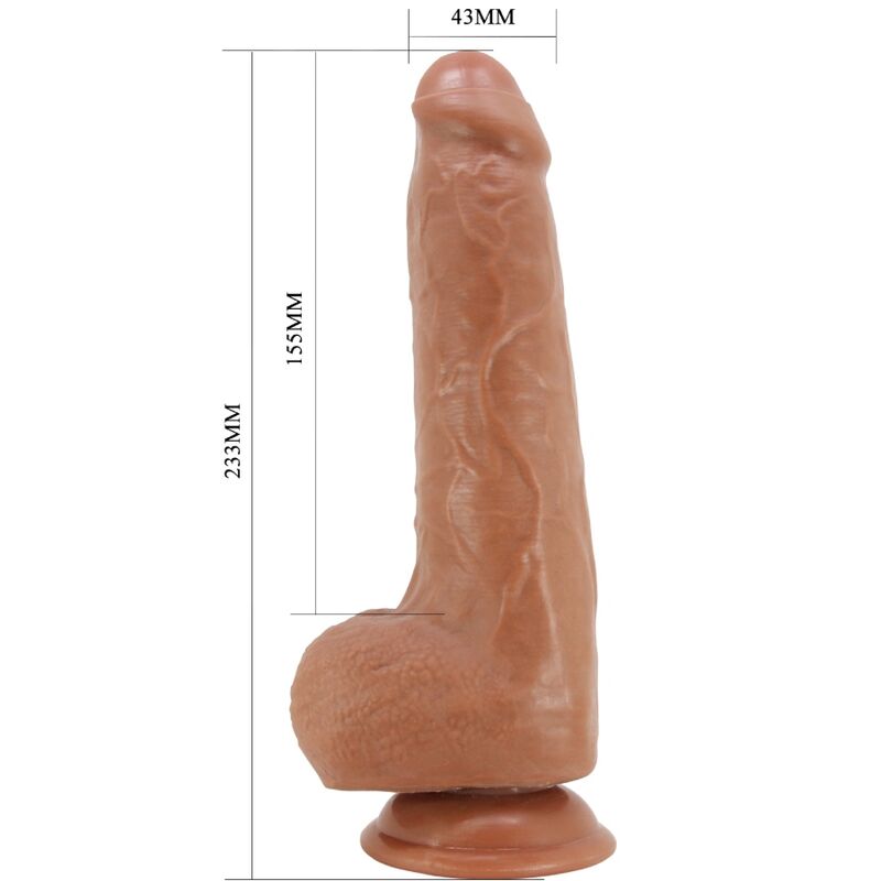 Pretty Love Draco Realistischer Dildo 23 cm – Saugnapf Fleisch – realistischer Dildo Bild 10