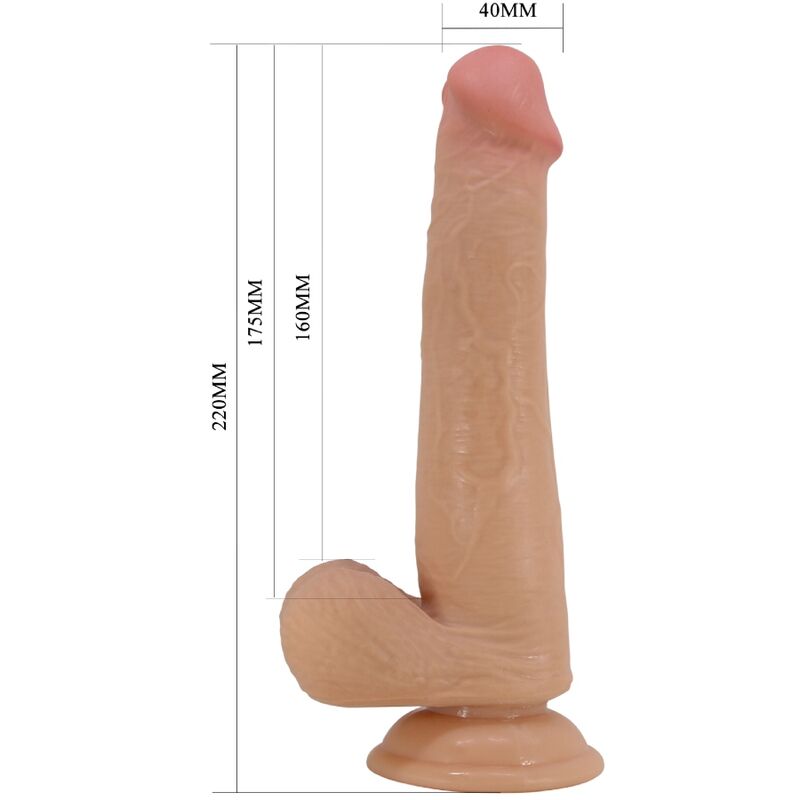 Pretty Love Großer Realistischer Dildo 22 cm – Saugnapf Fleisch hochwertiges Intimtoy