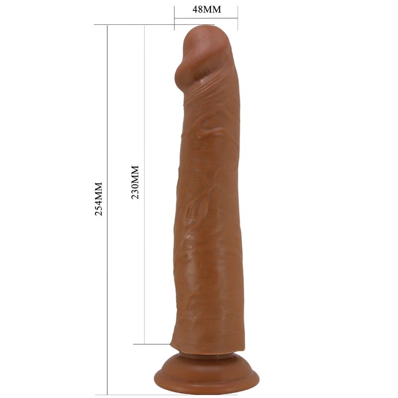 Pretty Love Sharife Realistischer Dildo 25 cm – Saugnapf Braun hochwertiges Intimtoy