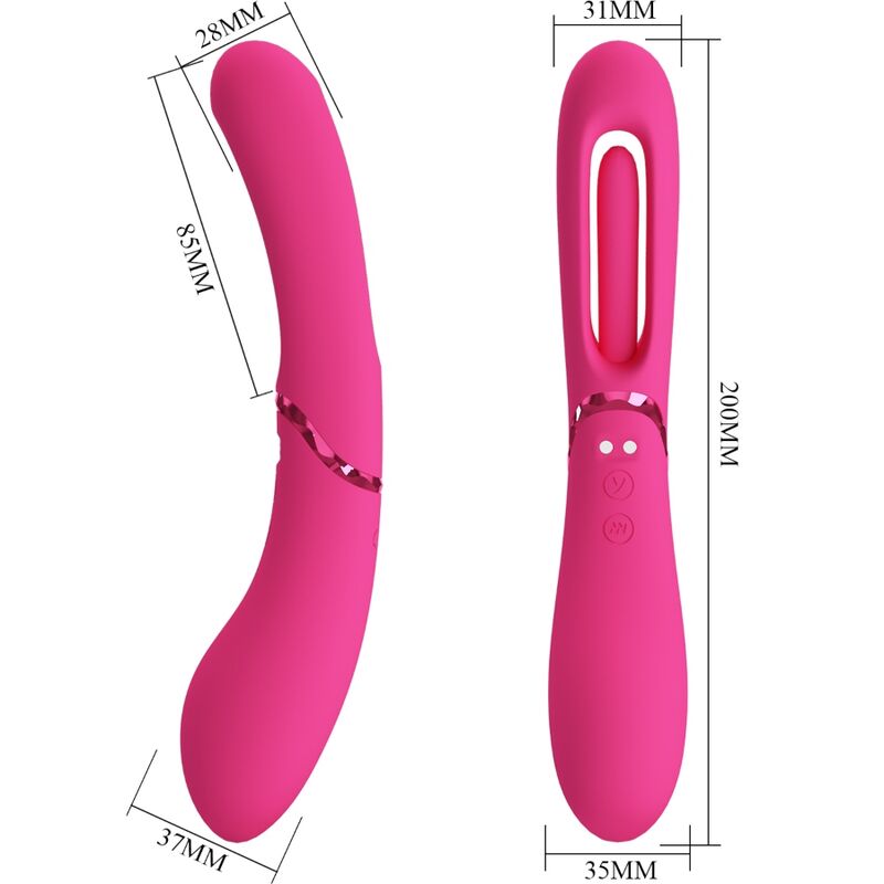 Romance Lexie G-Punkt Vibrator – 7 Vibrationsfunktionen, USB-magnetisch, rosa – G-Punkt-Vibrator Bild 16