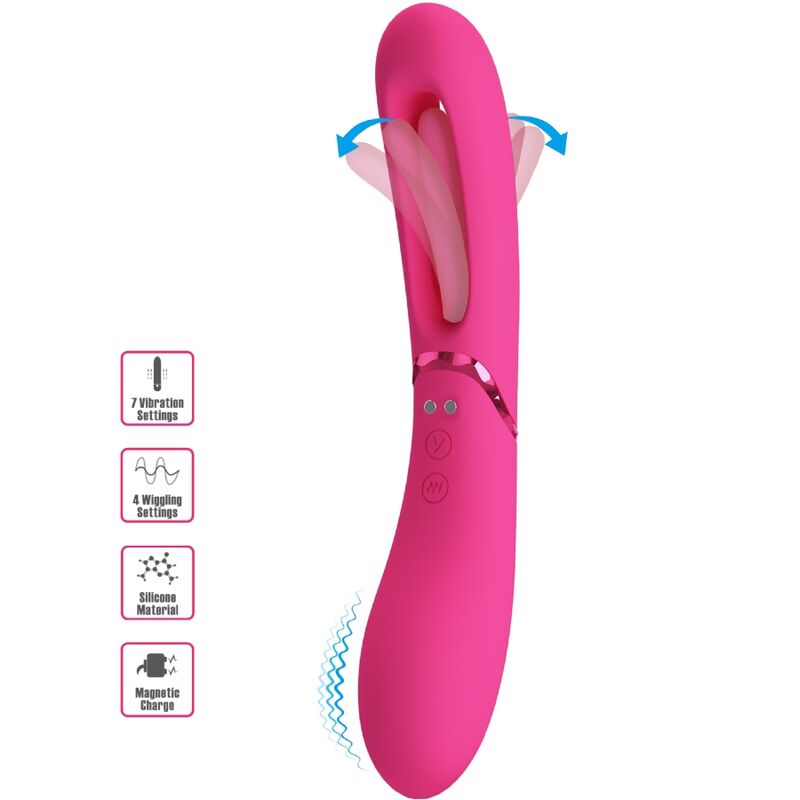 Romance Lexie G-Punkt Vibrator – 7 Vibrationsfunktionen, USB-magnetisch, rosa – G-Punkt-Vibrator Bild 1
