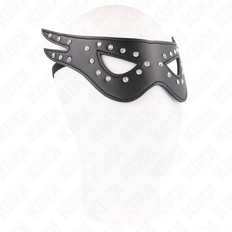 KINK Sexy Kunstledermaske – Modell 2, 27 x 13 cm | Verführerisches Accessoire bei Secret Pulse im Erotikshop