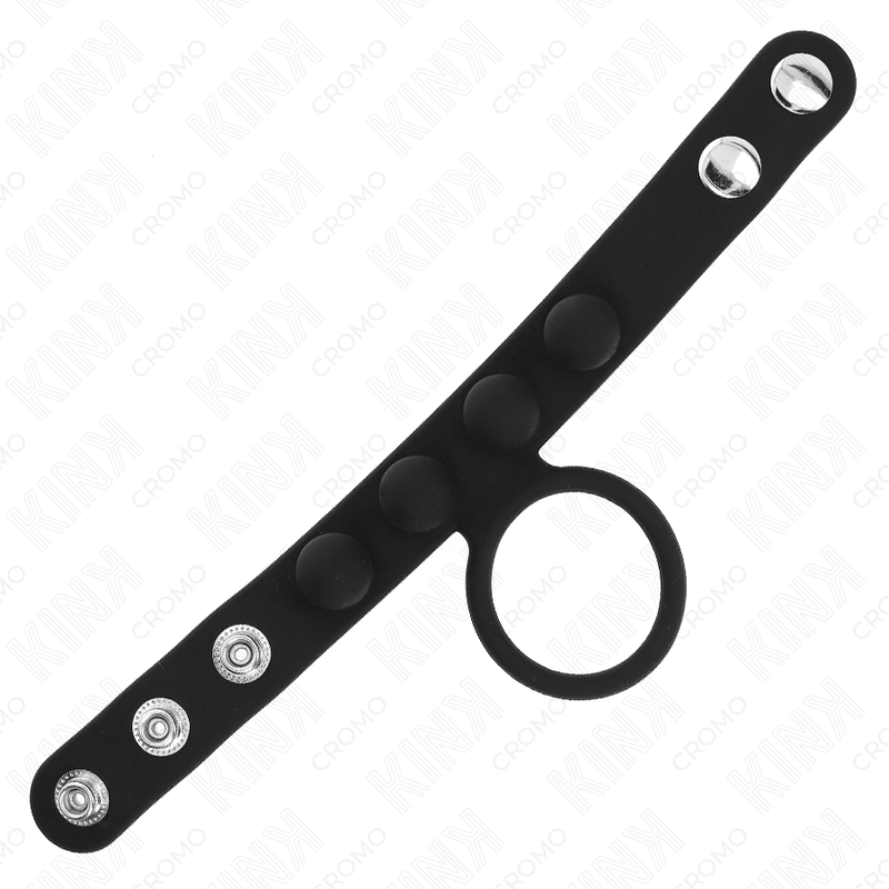KINK - LEDER PENISRING 3,5 CM MIT DRUCKVERSCHLUSS 23 X 2 CM für sinnliche und diskrete Momente