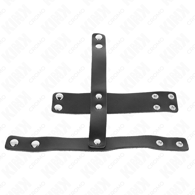 KINK - PENISKÄFIGRING AUS LEDER MIT VERSTELLBAREM HOCKENTRENNER für sinnliche und diskrete Momente