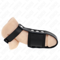 KINK - PENISKÄFIGRING AUS LEDER MIT VERSTELLBAREM BESCHICHTETEM HOCKENTRENNERGURT Keuschheitskäfig diskret online kaufen