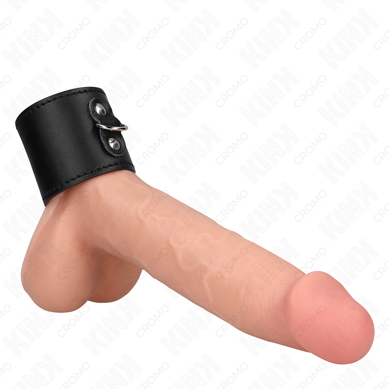 KINK - LEDER PENISRING MIT DRUCKVERSCHLUSS 18 X 5 CM Penisring diskret online kaufen